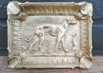 Prachtige, antieke koper asbak, afbeelding Greyhound', Whipp, Antiquités & Art, Antiquités | Bronze & Cuivre, Enlèvement ou Envoi