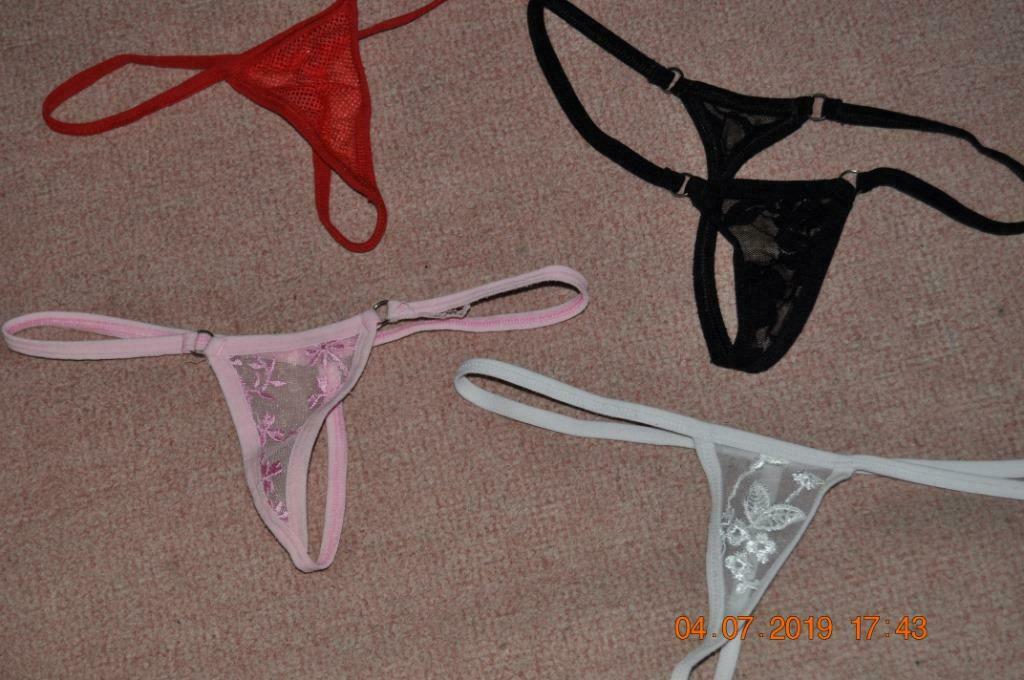 LOT 40 ; 4 strings, Kleding | Dames, Ondergoed en Lingerie, String, Overige kleuren, Ophalen of Verzenden