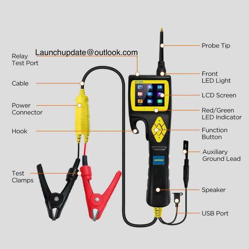 ② Testeur de circuit électrique automatique Autool BT280 — Outils