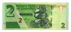 2 DOLLARS 2019    ZIMBABWE    UNC    P99    € 1,25, Enlèvement ou Envoi, Zimbabwe, Billets en vrac