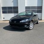 Peugeot 206 CC / bj 2002 / zwart, Autos, Peugeot, Noir, Achat, 100 kW, Cabriolet