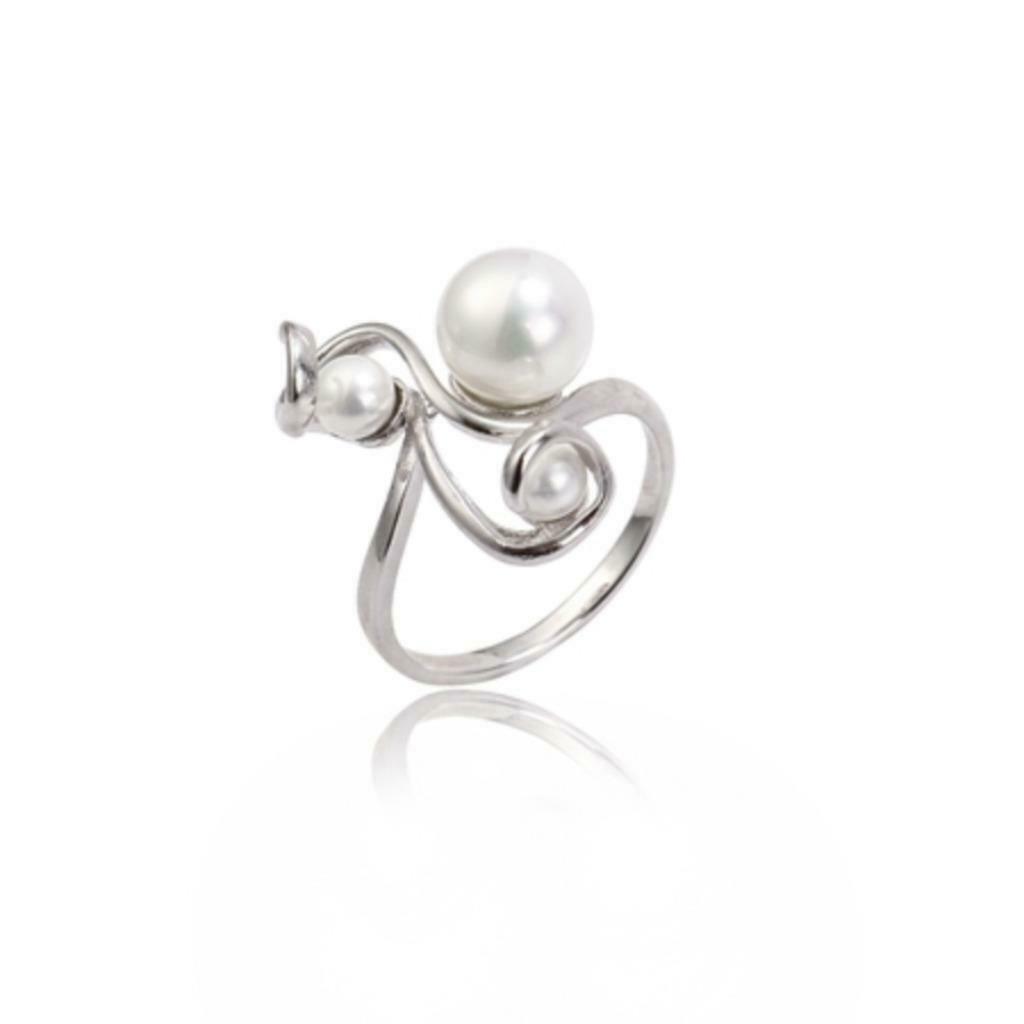 Bague Neuve n 41059rh Taille 55, Neuf, Avec perle, Argent, Envoi