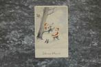 Oude postkaart Bonne Année zingende kerstmannen 4556/1, Gelopen, Feest(dag), Ophalen of Verzenden