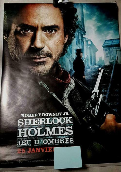 Affiche "Sherlock Holmes 2 : Jeu d'ombres", Collections, Posters & Affiches, Utilisé, Cinéma et TV, Affiche ou Poster pour porte ou plus grand