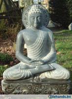 Bouddha méditant en granit environ 72 cm, Jardin & Terrasse, Utilisé, Enlèvement ou Envoi