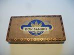 Sigarenkistje Don Samino, Verzamelen, Verzenden, Gebruikt, Tabaksdoos of Verpakking