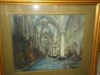 Alfred Nap. DELAUNOIS grande peinture hst Predikherenkerk, Antiquités & Art, Enlèvement