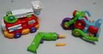 Camion de pompiers + Harley Davidson + tournevis, Kinderen en Baby's, Ophalen, Zo goed als nieuw
