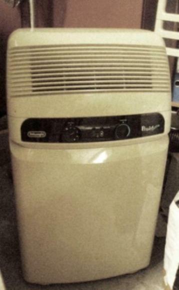 AIR CO mobiel DELONGHI Koude lucht + ontvochtiging - Onberis, Ophalen, 2 snelheden, Zo goed als nieuw, Verwarmen