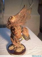 beeldje van indianen hoofd, Antiek en Kunst