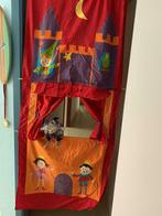 Théâtre de porte en tissu + 3 marionnettes. Marque Latitude, Enfants & Bébés, Comme neuf