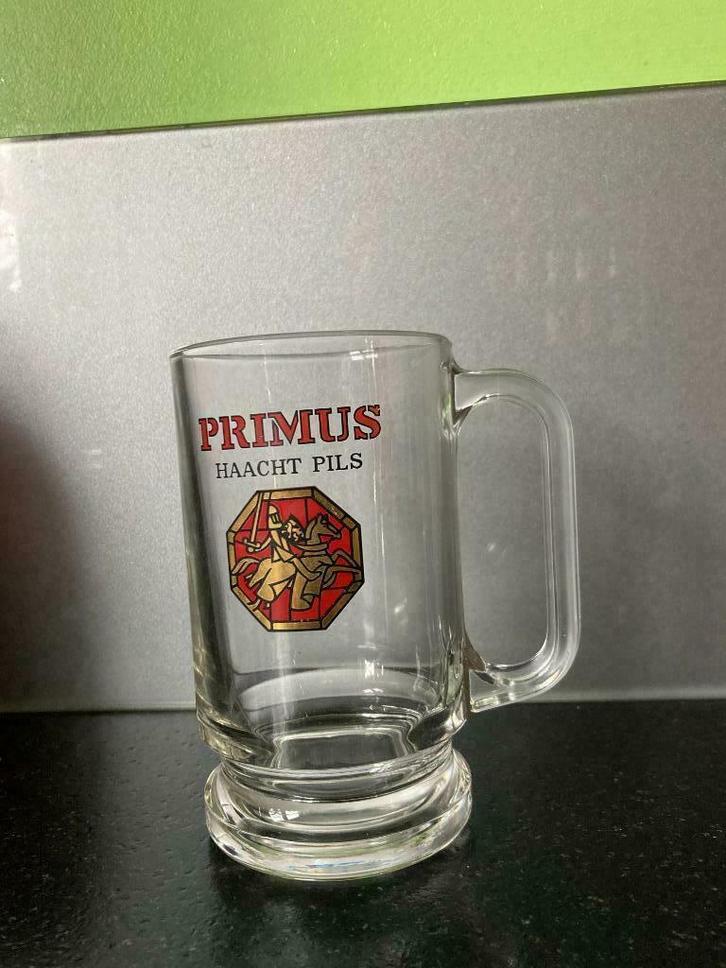 BIERGLAS PRIMUS, Verzamelen, Glas en Drinkglazen, Gebruikt, Bierglas, Ophalen of Verzenden