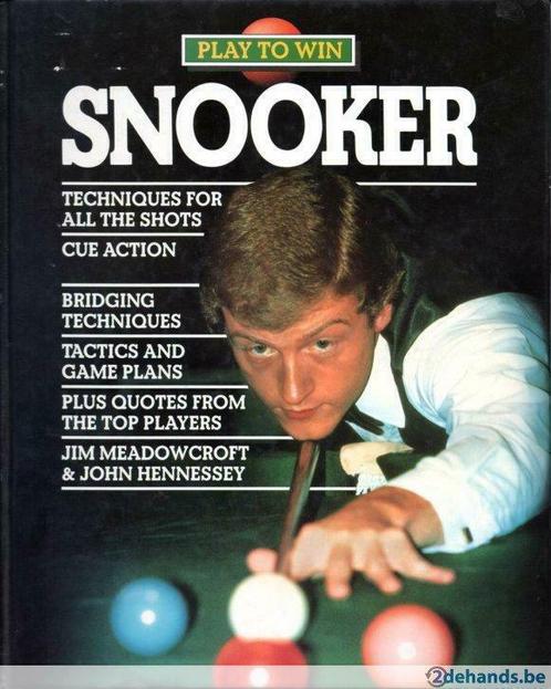 play to win snooker + met handtekeningen S.Davis+S.Hendry !!, Boeken, Sportboeken, Gelezen, Ophalen