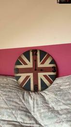 Horloger Grande-Bretagne en bois stratifié, Maison & Meubles, Analogique, Utilisé, Horloge murale