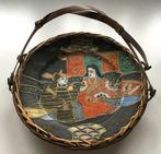 Chinese schaal met rieten handvat, Antiek en Kunst, Antiek | Keramiek en Aardewerk
