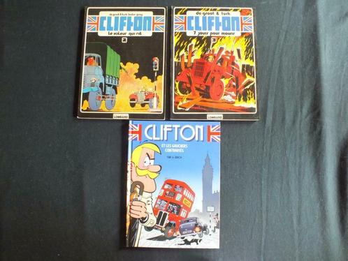 CLIFTON (3 ALBUMS/1 EP). EDITIES LE LOMBARD, Boeken, Stripverhalen, Gelezen, Meerdere stripboeken, Ophalen of Verzenden