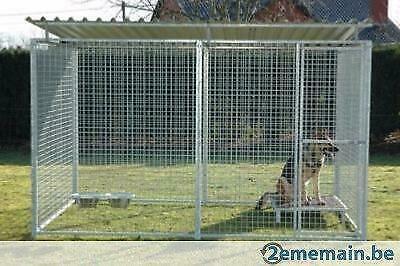 Chenil 2x2x1,84 m maille + toit chenil GALVANISE enclos parc, Dieren en Toebehoren, Honden-accessoires, Nieuw, Verzenden