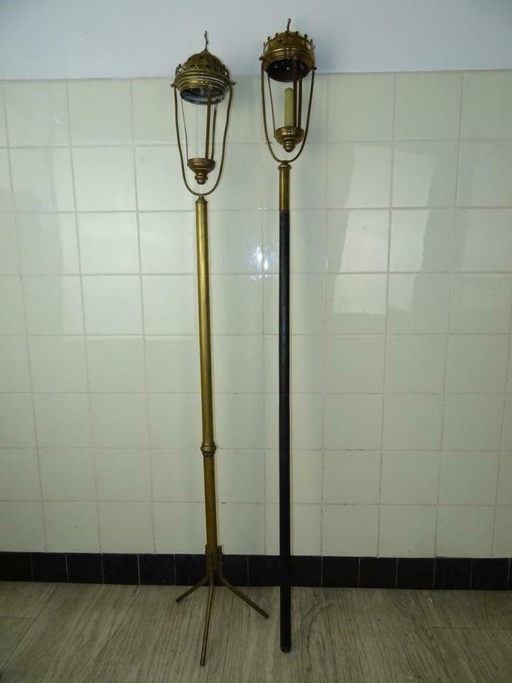 Antieke processielamp processielampen curiosa kunst, Antiek en Kunst, Antiek | Religieuze voorwerpen, Ophalen of Verzenden