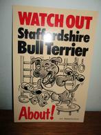 plaat met print van stafford, Dieren en Toebehoren, Ophalen of Verzenden, Zo goed als nieuw