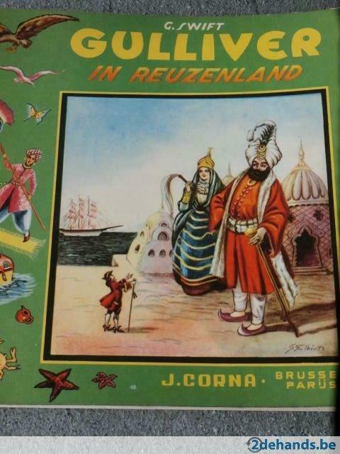 Gulliver in Reuzenland, Antiek en Kunst, Antiek | Boeken en Manuscripten, Ophalen of Verzenden