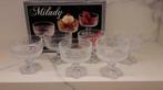 6 vintage glazen coupes, Antiek en Kunst