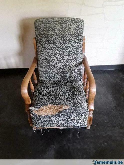 Fauteuil inclinable années 50, Huis en Inrichting, Fauteuils, Gebruikt, Stof