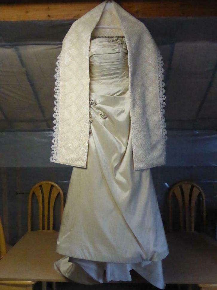 Trouwkleed, Kleding | Dames, Trouwkleding en Trouwaccessoires, Gedragen, Trouwjurk, Beige, Ophalen