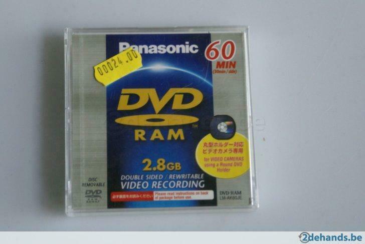 Mini DVD-RAM Panasonic 2.8GB 60min Cartridge NEW, CD & DVD, DVD | Autres DVD, Enlèvement ou Envoi