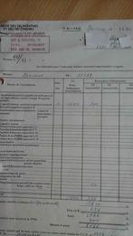 controle factuur RTT A4 vintage '75, Verzamelen, Ophalen of Verzenden, Gebruikt, Overige typen