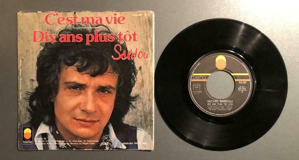 Vinyle de Michel Sardou -, Ophalen of Verzenden, Gebruikt, Overige genres, Single