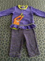Woody pyjama velours met aap maat 3M / 62, Kinderen en Baby's, Nacht- of Onderkleding, Gebruikt, Meisje, Ophalen of Verzenden