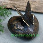 Mini Urn - Hartje met Vlinder - Brons
