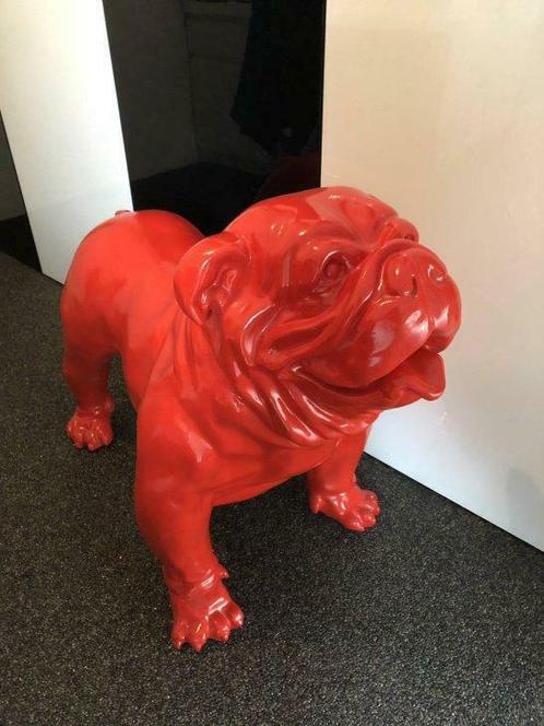 Franse bulldog rode decoratie, Huis en Inrichting, Woonaccessoires | Overige, Zo goed als nieuw, Ophalen