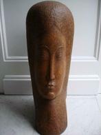 ADOLPHE DAENEN °1921-20012 tête buste en bois Congo signé, Enlèvement