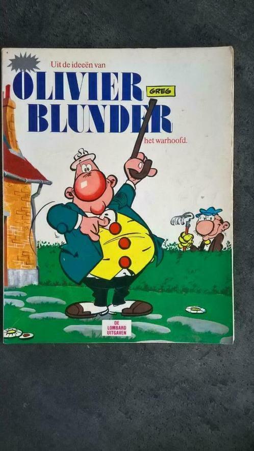 Strip Olivier Blunder - Het warhoofd Nr 1 (1ste druk), Boeken, Stripverhalen, Gelezen, Eén stripboek, Ophalen of Verzenden