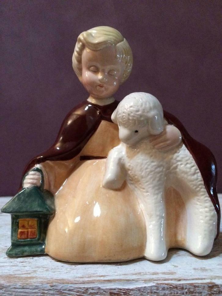 Desvres aardewerk, religieus beeldje., Antiek en Kunst, Antiek | Religieuze voorwerpen, Ophalen of Verzenden