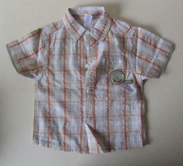 Winnie The Pooh - Jongenshemdje - Maat 74, Kinderen en Baby's, Babykleding | Maat 74, Gebruikt, Jongetje, Overhemdje of Bloesje