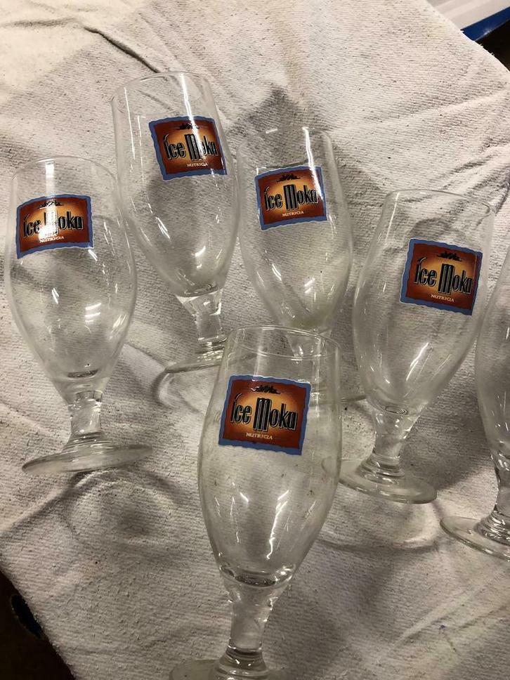 ICE Moka Nutricia glazen, Collections, Verres & Petits Verres, Enlèvement ou Envoi