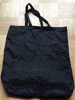 Sac à courses avec lanière pliable noir, Comme neuf, Noir