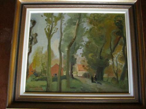 Tableaux huile sur toile signé Jacques Maes 1939, Antiek en Kunst, Kunst | Schilderijen | Klassiek, Ophalen