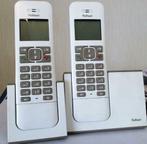 Profoon PDX-8420 WT/TE DECT Draadloze telefoons - 2 Handpost, À Faible Émission d'Ondes, 2 combinés, Utilisé, Enlèvement ou Envoi
