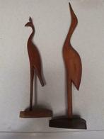 2 oiseaux en bois gracieux, Antiquités & Art, Art | Sculptures & Bois, Enlèvement