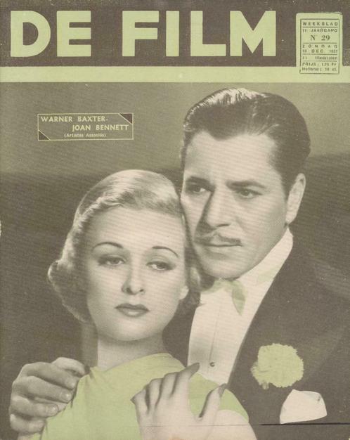 De Film (weekblad, jaargang 11, n° 29, 1937, Patria), Boeken, Tijdschriften en Kranten, Ophalen of Verzenden