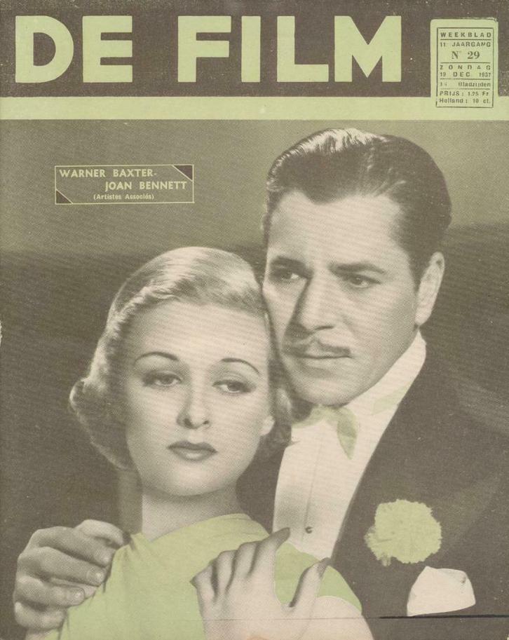 De Film (weekblad, jaargang 11, n° 29, 1937, Patria), Boeken, Tijdschriften en Kranten, Ophalen of Verzenden