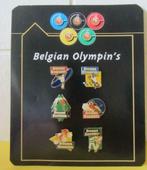 Pin's 6 pièces - "Belgian Olympin's" - Douwe Egberts, Sport, Enlèvement ou Envoi, Insigne ou Pin's, Neuf