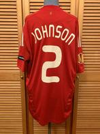 Liverpool 2009-2010 Europa League Johnson match worn shirt, Sport en Fitness, Shirt, Gebruikt, Maat XL