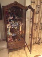 VITRINE AVEC VITRES LATERALES, Avec tiroir(s), 25 à 50 cm, Autres essences de bois, 150 à 200 cm