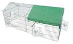 Kippenren Verzinkt Met Puntdak+Zonnedoek Large, Dieren en Toebehoren, Ophalen, Nieuw, Kippenhok of Kippenren