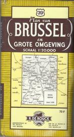 Kaart van Brussel naar De Rouck 1970, 1960 tot 1980, Brussel (Gewest), Ophalen of Verzenden