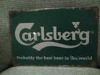 Plaque en métal publicitaire vintage biere Carlsberg, Nieuw, Overige merken, Reclamebord, Plaat of Schild, Ophalen of Verzenden